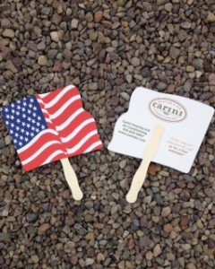 Carini Heating, Air and Plumbing will be handing out flag fans at the Kensington Memorial Day Parade in San Diego